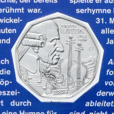 купить Австрия 5 евро 2009 Гайдн