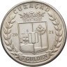 Купить Кюрасао 3 гульдена 2021 "Тираннозавр Рекс"