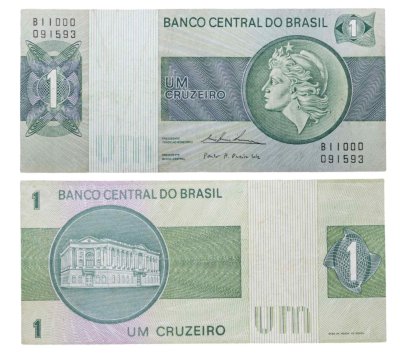 купить Бразилия 1 крузейро 1972 год Pick 191Aa