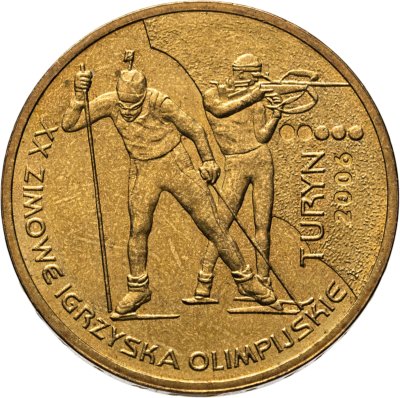 купить Польша 2 злотых 2006 "XX зимние Олимпийские игры, Турин 2006"