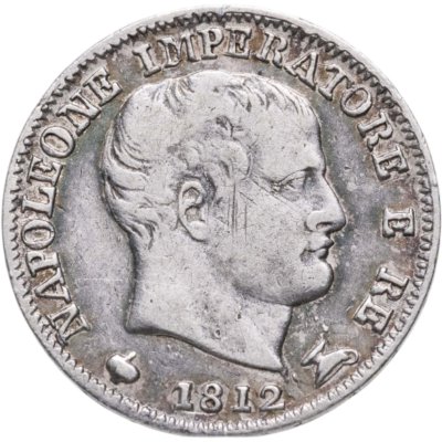 купить Королевство Италия 5 сольди 1812 М Наполеон I Бонапарт