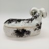 Купить Маслёнка "Баран", фарфор, роспись, Товарищество М.С. Кузнецова, Российская империя, 1890-1917 гг.
