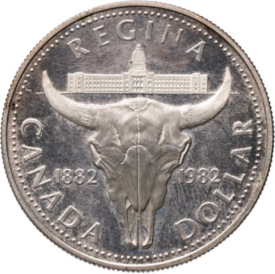 купить Канада 1 доллар (dollar) 1982 "100 лет городу Реджайна"