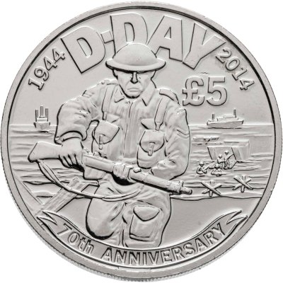 купить Джерси 5 фунтов 2014 "70 лет высадке в Нормандии (День-Д)"