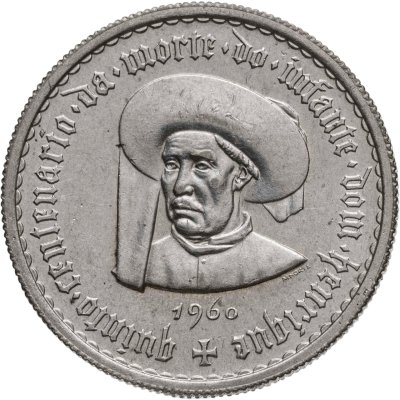 купить Португалия 5 эскудо (escudos) 1960 "500 лет со дня смерти принца Генриха Мореплавателя"