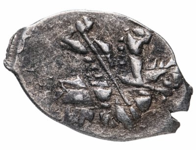 Купить копейка Михаила Федоровича чекан Новгорода 1613-1645 годов, НГ ГКХ690