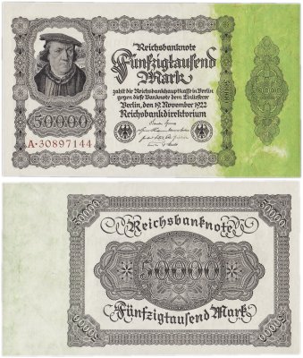 купить Германия, Веймарская республика 50000 марок 1922