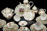 Купить Сервиз чайный с декором в виде роз на 6 персон (28 предметов), фарфор, деколь, люстр, золочение, Colditz (Кольдиц), ГДР, 1970-1990 гг.