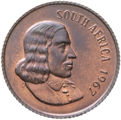 купить ЮАР 2 цента (cents) 1967 Надпись на английском языке - "SOUTH AFRICA"