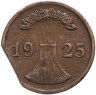 Купить Германия 2 рейхспфеннига (reichspfennig) 1925 E знак монетного двора "E" — Мульденхюттен