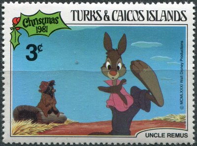 купить Теркс и Кайкос Почтовая марка 1981 "Братец Кролик"