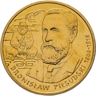 купить Польша 2 злотых 2008 "Бронислав Пилсудский (Bronisław Piłsudski)"
