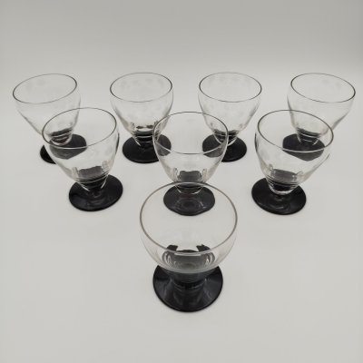 купить Набор из 8 рюмок для крепких напитков, стекло, стекло, Европа, 1980-2000 гг.