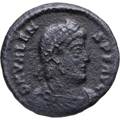 купить Римская Империя, Валент II, 364–378 гг, Нуммий (реверс: император идет вправо, волочит за волосы пленника)