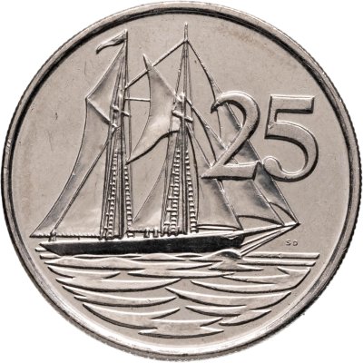 купить Каймановы острова 25 центов (cents) 2005