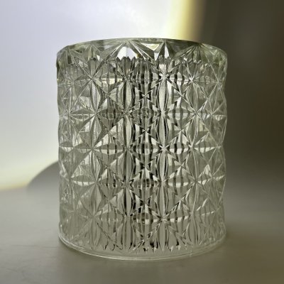 купить Плафон цилиндрической формы с рельефным декором, стекло, Европа, 1950-1970 гг.