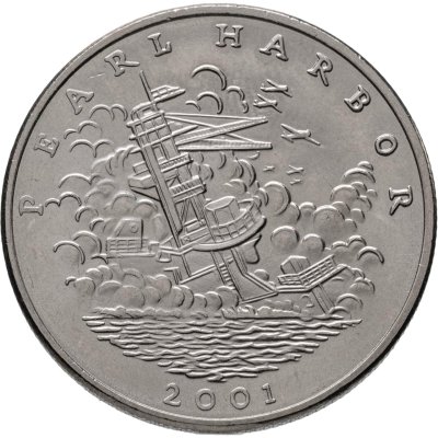 купить Либерия 5 долларов (dollars) 2001 "Пёрл-Харбор"