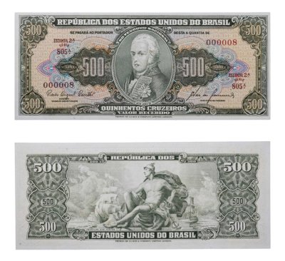 купить Бразилия 500 крузейро 1960