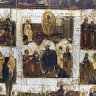 Купить Икона "Воскресение Христово. Сошествие во ад", с двунадесятыми праздниками, дерево, темпера, Российская империя, 1870-1890 гг.