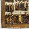 Купить Икона "Воскресение Христово. Сошествие во ад", с двунадесятыми праздниками, дерево, темпера, Российская империя, 1870-1890 гг.