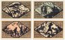 Купить Германия (Ганновер : Ферден Аллер) набор из 4-х нотгельдов 1921 (1360.1/B2)