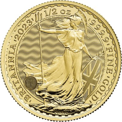 купить Великобритания 50 фунтов 2023 "Британия" 15.55 г Au9999