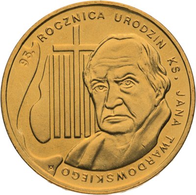 купить Польша 2 злотых 2010 "95 лет со дня рождения Яна Якуба Твардовского"