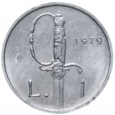 купить Сан-Марино 1 лира 1979 "Институциональные органы государства"