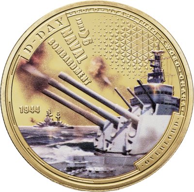 купить Соломоновы Острова 50 центов 2024 "D-Day - Морская бомбардировка"