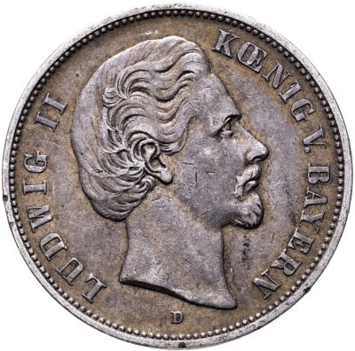 купить Германская Империя, Бавария 5 марок (mark) 1875