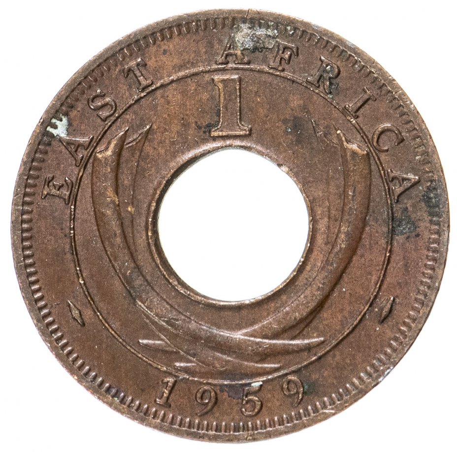 купить Британская Восточная Африка 1 цент (cent) 1959 Знак монетного двора: "H" - Хитон, Бирмингем