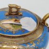 Купить Сахарница, украшенная изображением закатного пейзажа, фарфор, роспись, крытье, золочение, Noritake, Япония, 1908-1930 гг.