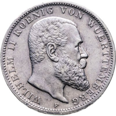 купить Германская Империя, Вюртемберг 3 марки (mark) 1911 F