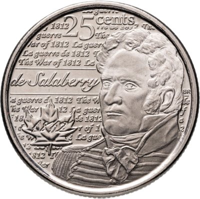 купить Канада 25 центов (квотер) 2013 "Война 1812 года - Шарль де Салаберри"