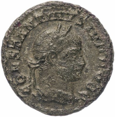 Купить Римская Империя Константин II 317–340гг фоллис (реверс: лавровый венок)