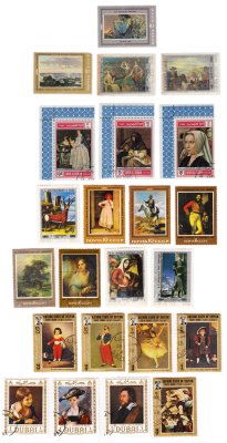 купить Набор из 23 марок "Искусство"
