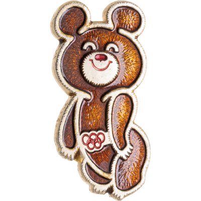 купить Значок Олимпийский Мишка Талисман Олимпиада 80 (Разновидность случайная )