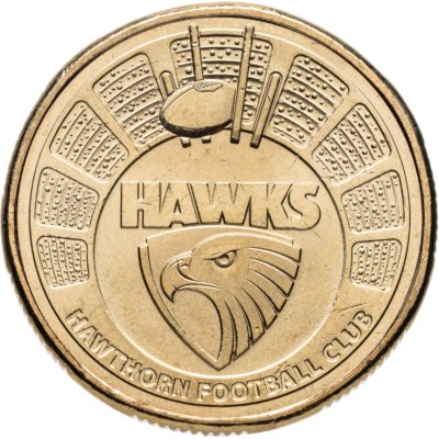 купить Австралия 1 доллар (dollar) 2024 "Австралийская футбольная лига - Hawthorn Hawks"