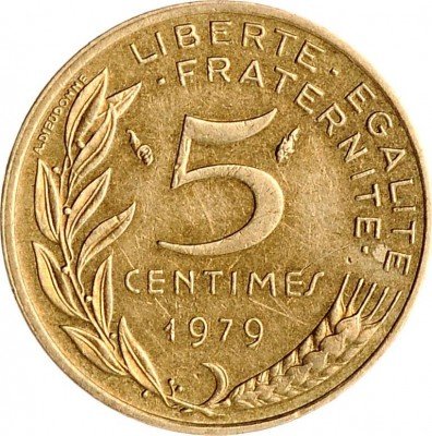 Купить 5 сантимов 1979