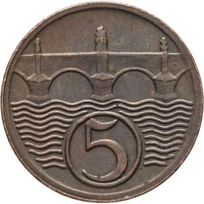 купить Чехословакия 5 геллеров (haleru) 1925