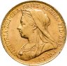 Купить Австралия 1 соверен (sovereign) 1901 S с портретом королевы Виктории - святой Георгий с драконом
