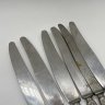 Купить Набор из 6 столовых ножей с декором на ручках, сталь, Павловский завод художественных металлоизделий им. С.М. Кирова, СССР, 1940-1970 гг.