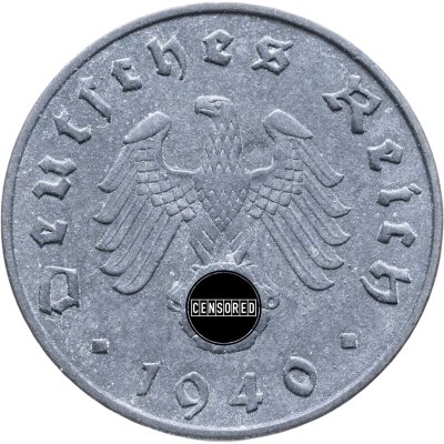 купить Германия, Третий рейх 10 рейхспфеннигов (reichspfennig) 1940 двор Е