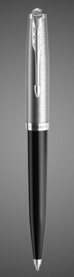 купить Шариковая ручка Parker 51 CORE BLACK CT, стержень: M, цвет чернил: black, в подарочной упаковке., Металлы: нержавеющая сталь, палладий, смола акриловая, 2026 г.