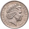 Купить Австралия 5 центов (cents) 1999-2014 королева пожилая