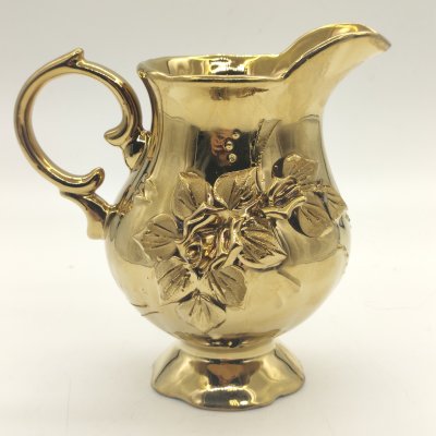 купить Молочник "Золотая роза", фаянс, крытье, лепной декор, золочение, СССР, 1980-1990 гг.