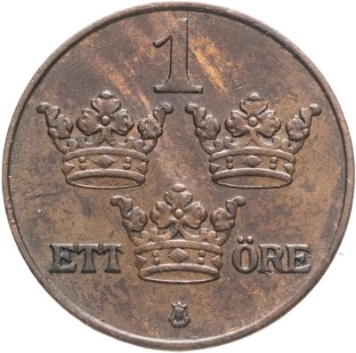 купить Швеция 1 эре (ore) 1924