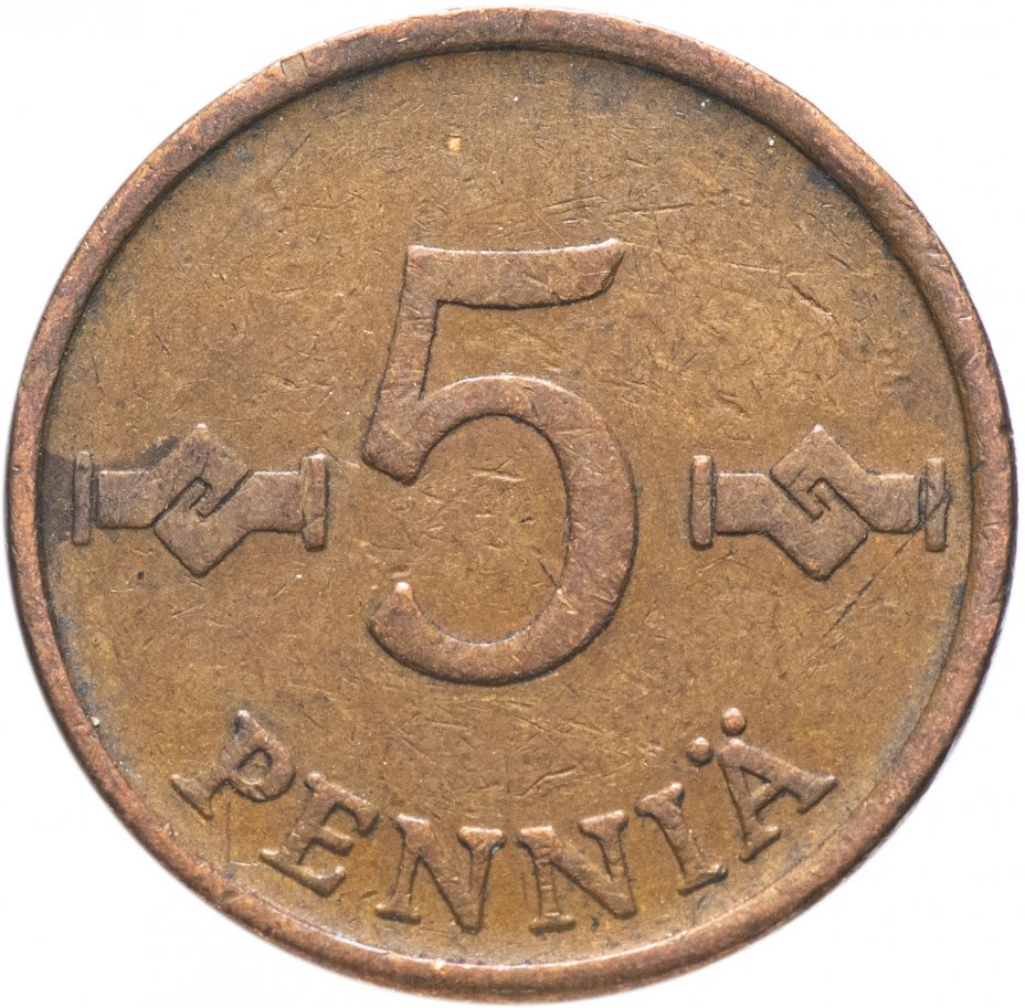 купить Финляндия 5 пенни (pennia) 1963-1977