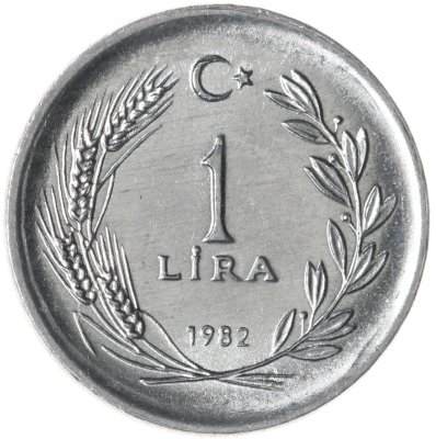 купить Турция 1 лира (lira) 1982