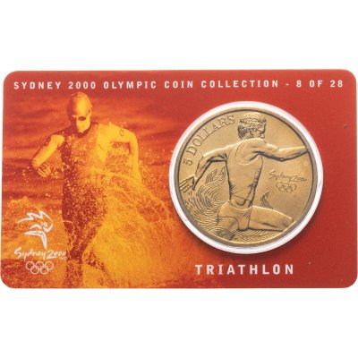 купить Австралия 5 долларов 2000 Олимпийские игры в Сиднее - Триатлон
